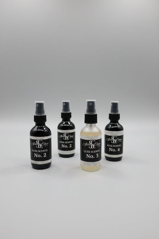 2 oz Frosted or Black Glass Room / Linen Spray - Stella Elaine Luxe® - Clear
