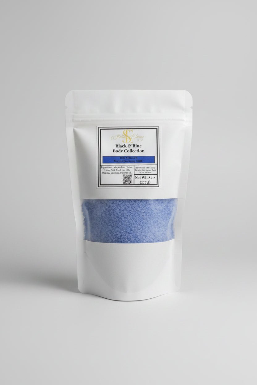 The Athlete Bath Salts – 8 oz Kraft Pouch - Stella Elaine Luxe® - 