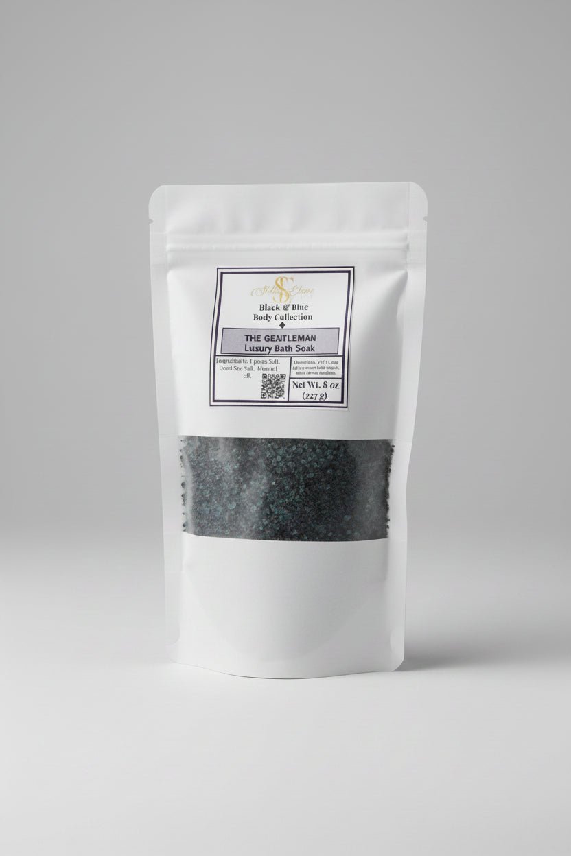 The Gentleman Bath Salts – 8 oz Kraft Pouch - Stella Elaine Luxe® - 